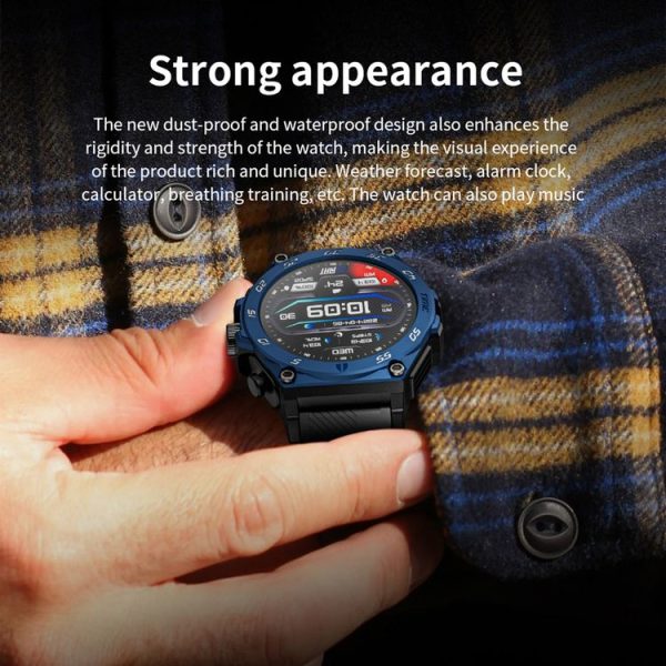 LC18 1.53 inch IP67 BT5.0 Sport Smart Watch with Earbuds, Support Bluetooth Call / Sleep / Blood Oxygen / Heart Rate / Blood Pressure Health Monitor (Black) - Image 10
