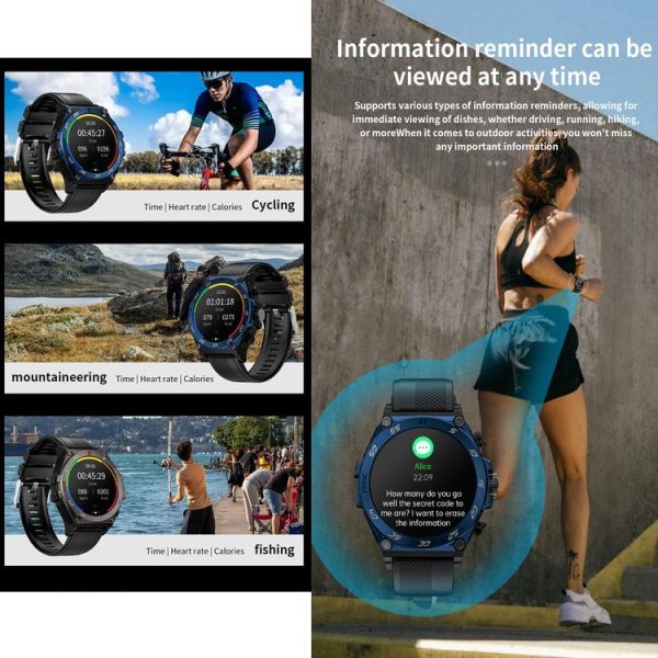 LC18 1.53 inch IP67 BT5.0 Sport Smart Watch with Earbuds, Support Bluetooth Call / Sleep / Blood Oxygen / Heart Rate / Blood Pressure Health Monitor (Black) - Image 11