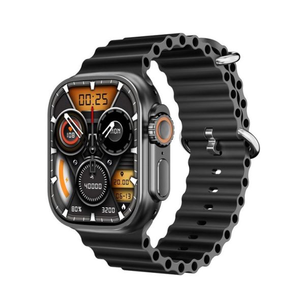 WS12 ULTRA 2 2.2 inch Sport Smart Watch, Support Payment Code / Bluetooth Call / Sleep / Blood Oxygen / Heart Rate / Blood Pressure Health Monitor (Black)