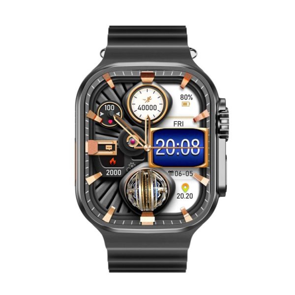 WS12 ULTRA 2 2.2 inch Sport Smart Watch, Support Payment Code / Bluetooth Call / Sleep / Blood Oxygen / Heart Rate / Blood Pressure Health Monitor (Black) - Image 2