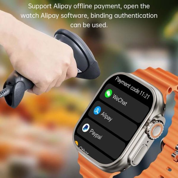 WS12 ULTRA 2 2.2 inch Sport Smart Watch, Support Payment Code / Bluetooth Call / Sleep / Blood Oxygen / Heart Rate / Blood Pressure Health Monitor (Black) - Image 6
