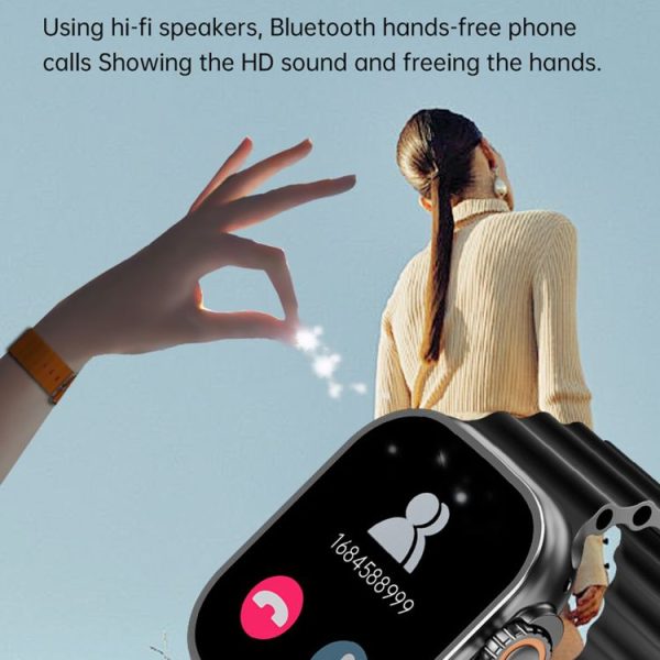 WS12 ULTRA 2 2.2 inch Sport Smart Watch, Support Payment Code / Bluetooth Call / Sleep / Blood Oxygen / Heart Rate / Blood Pressure Health Monitor (Black) - Image 7