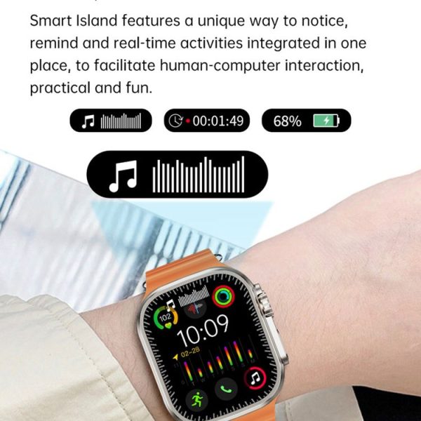 WS12 ULTRA 2 2.2 inch Sport Smart Watch, Support Payment Code / Bluetooth Call / Sleep / Blood Oxygen / Heart Rate / Blood Pressure Health Monitor (Black) - Image 8