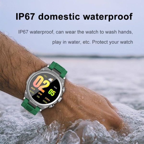 WS-23 1.52 inch IP67 Sport Smart Watch, Support Bluetooth Call / Sleep / Blood Oxygen / Heart Rate / Blood Pressure Health Monitor (Silver+Blue) - Image 11