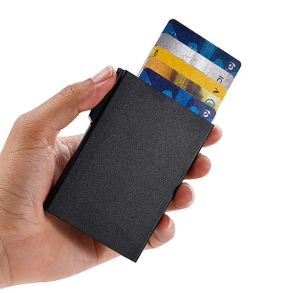 FY1901 RFID Anti-magnetic Aluminum Alloy Card Holder (Gold) - Image 4