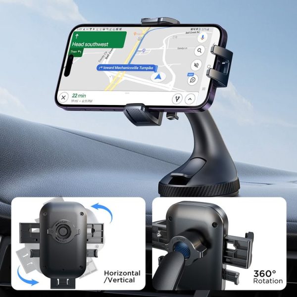 JOYROOM JR-OK6 Car Windshield Phone Holder (Black) - Image 4