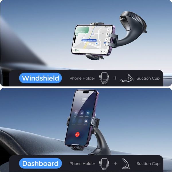 JOYROOM JR-OK6 Car Windshield Phone Holder (Black) - Image 5