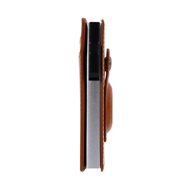 FY2402 RFID Anti-magnetic Crazy Horse Texture PU Card Bag (Brown) - Image 3