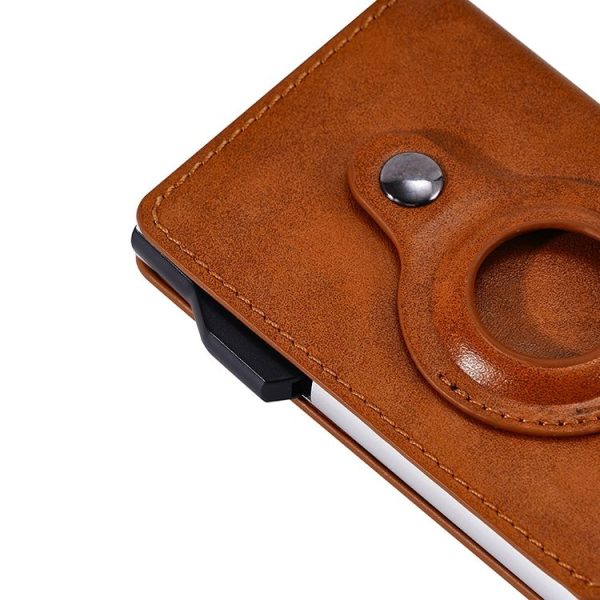 FY2402 RFID Anti-magnetic Crazy Horse Texture PU Card Bag (Brown) - Image 7