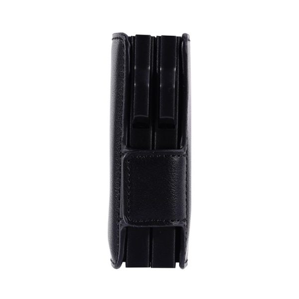 FY2403 RFID Anti-magnetic Crazy Horse Texture PU Dual Box Card Bag (Black) - Image 3