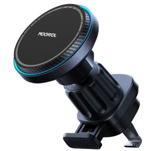 JOYROOM JR-ZS387 Cooling Fan Magnetic Car Wireless Charger Holder (Black)