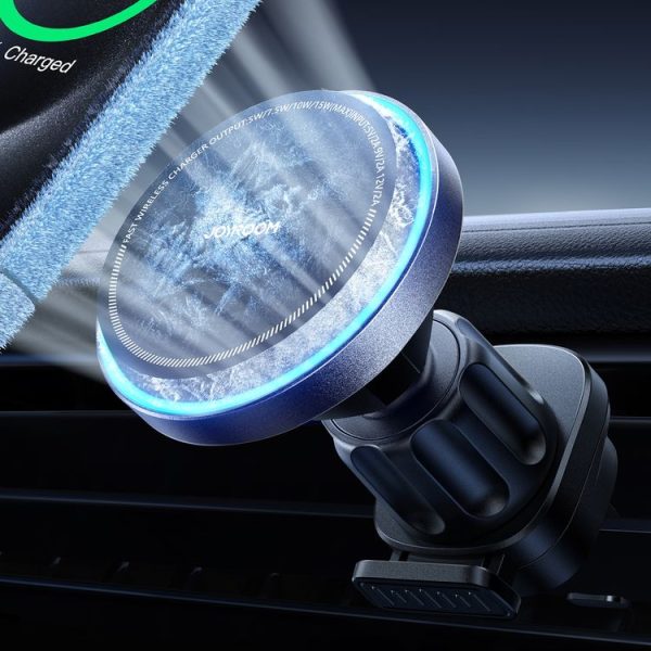 JOYROOM JR-ZS387 Cooling Fan Magnetic Car Wireless Charger Holder (Black) - Image 2