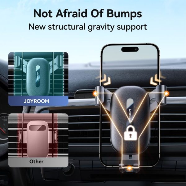 JOYROOM JR-ZS392 Car Air Outlet Phone Holder (Black) - Image 3