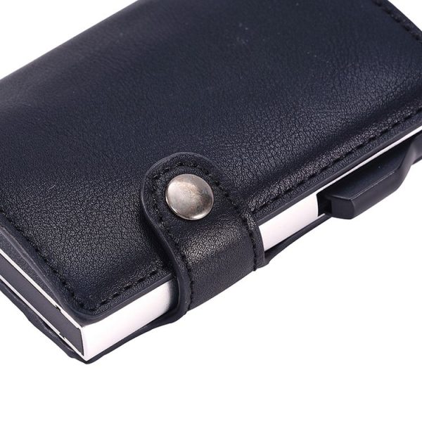FY2405 RFID Anti-magnetic Crazy Horse Texture PU Card Bag (Black) - Image 7