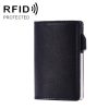 FY2406 RFID Anti-magnetic Crazy Horse Texture PU Card Bag (Black)