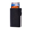 FY2406 RFID Anti-magnetic Crazy Horse Texture PU Card Bag (Black) - Image 4