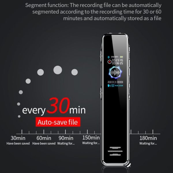 JNN Q22 HD Color Screen Stick Shape Portable Voice Recording Pen, Memory: 4GB (Black) - Image 10
