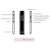 JNN Q22 HD Color Screen Stick Shape Portable Voice Recording Pen, Memory: 4GB (Black) - Image 13