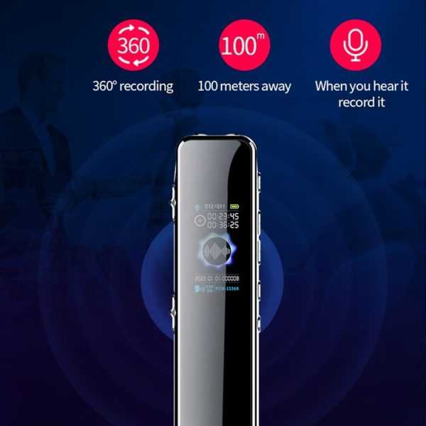 JNN Q22 HD Color Screen Stick Shape Portable Voice Recording Pen, Memory: 4GB (Black) - Image 5