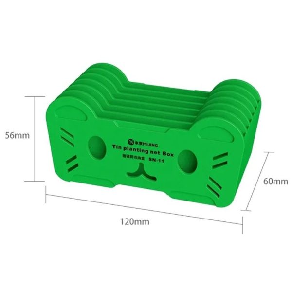 Mijing SN-11 Reballing Stencil Storage Box (Green) - Image 3