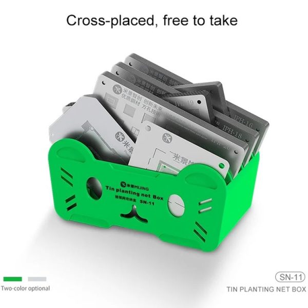 Mijing SN-11 Reballing Stencil Storage Box (Green) - Image 5