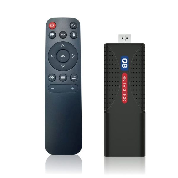 Q8 STICK Rockchip 3228A Quad-Core 1.2GHZ Android 12 4K HD TV Stick, RAM: 2GB+8GB