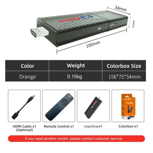 Q8 STICK Rockchip 3228A Quad-Core 1.2GHZ Android 12 4K HD TV Stick, RAM: 2GB+8GB - Image 9