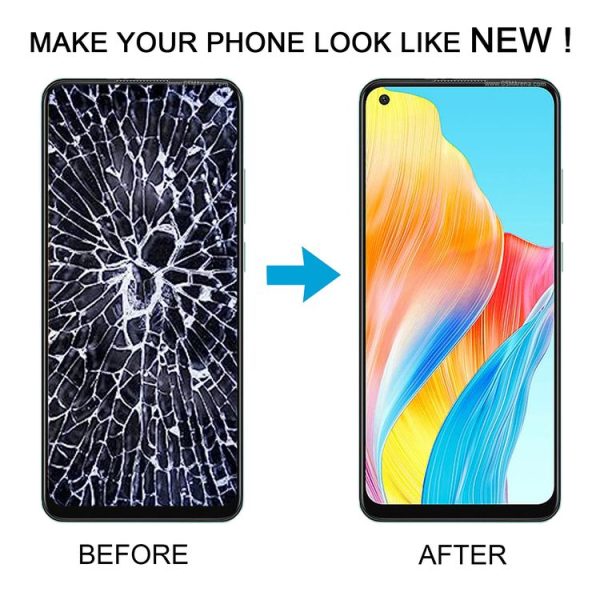 OPPO A78 4G CPH2565 OLED LCD Screen Digitizer Full Assembly with Frame - Image 6