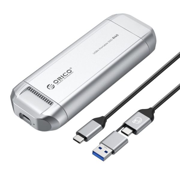 ORICO R40-2T 2TB 40Gbps Racing Car-Inspired Portable SSD Enclosure (Silver)
