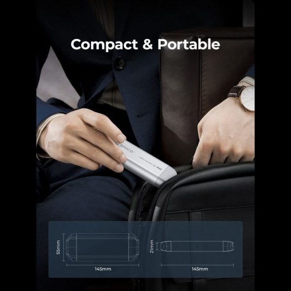 ORICO R40-2T 2TB 40Gbps Racing Car-Inspired Portable SSD Enclosure (Silver) - Image 9