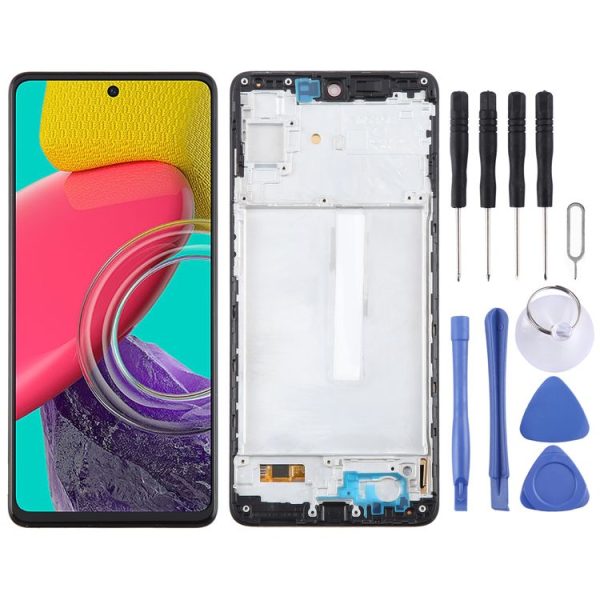 Samsung Galaxy M53 SM-M536B 6.43inch OLED LCD Screen Digitizer Full Assembly with Frame
