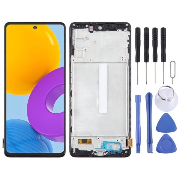 Samsung Galaxy M52 5G SM-M526B 6.43inch OLED LCD Screen Digitizer Full Assembly with Frame