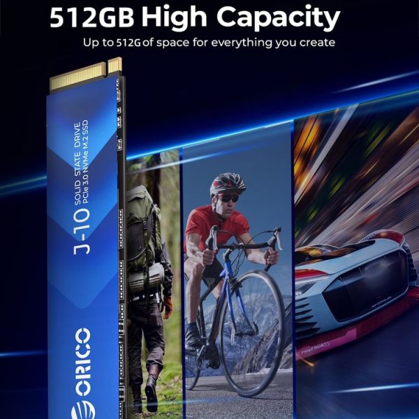 ORICO PCIe 3.0 NVMe M.2 SSD Internal Solid State Drive, Memory: 512GB - Image 6
