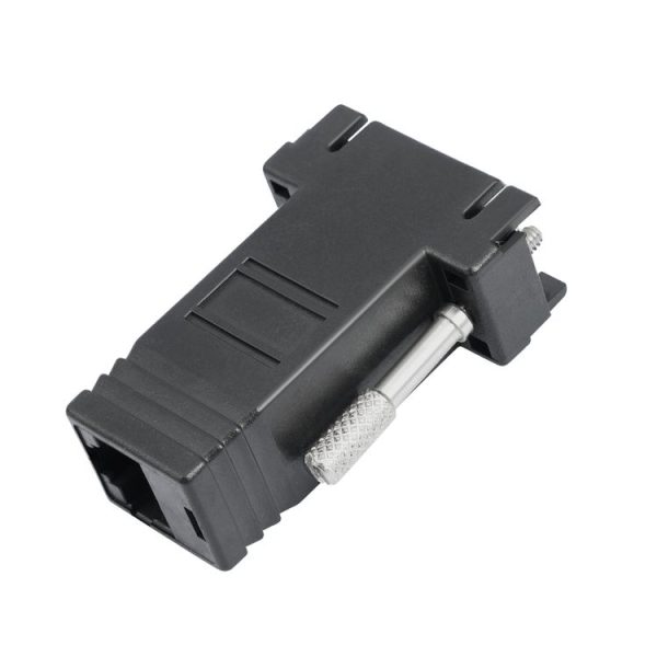 DB15 VGA Female to RJ45 8P Female Adapter (Black)