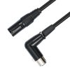 XK041L XLR 3pin Straight Male to Elbow Female Audio Cable, Length: 5m (Black) - Image 2