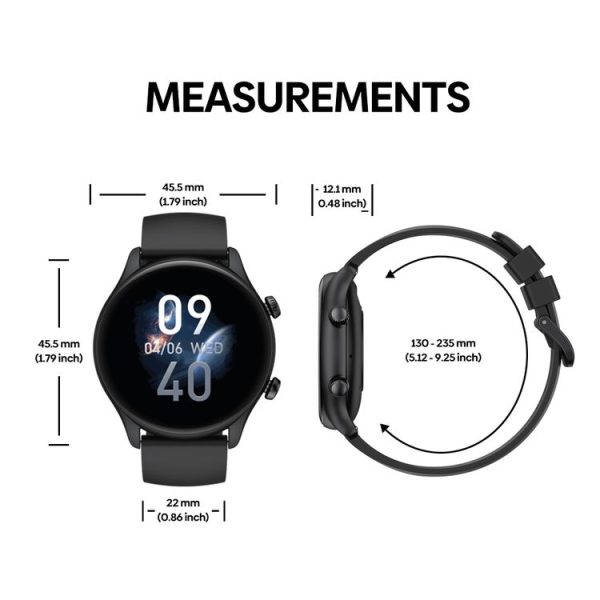 Zeblaze Btalk 3 Plus 1.39 inch Screen Fitness & Wellness Smart Watch Supports Voice Calling (Black) - Image 13