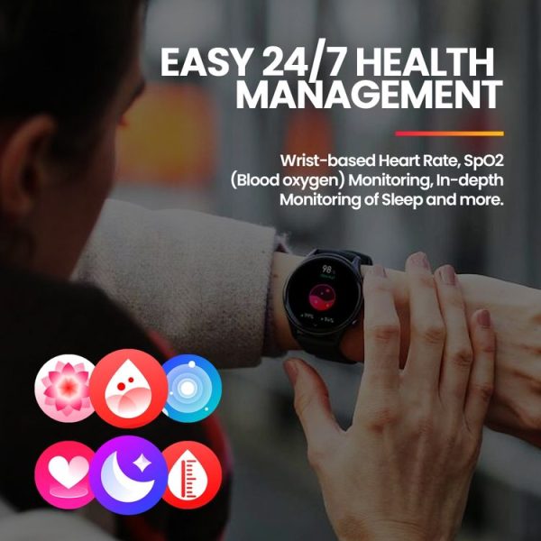 Zeblaze Btalk 3 Plus 1.39 inch Screen Fitness & Wellness Smart Watch Supports Voice Calling (Black) - Image 7