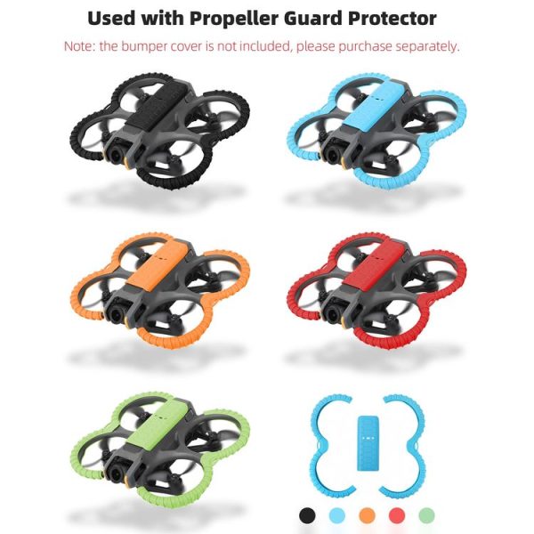 DJI Avata 2 Sunnylife Drone Anti-Collision Protective Cover Back Plate (Black) - Image 5