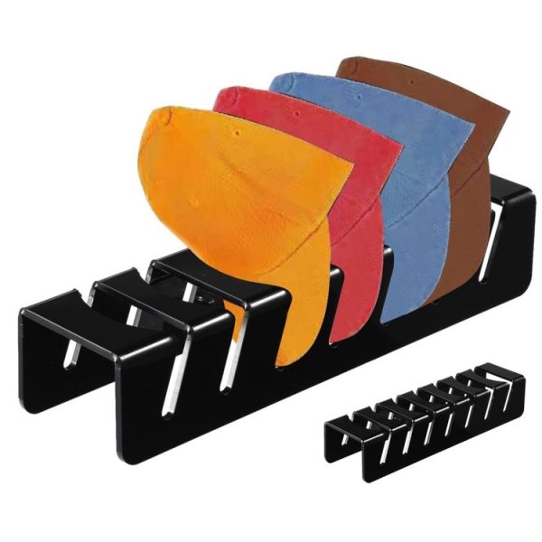 YX101 Acrylic Baseball Cap Stand Can Store 7 Baseball Caps (Black) - Image 2