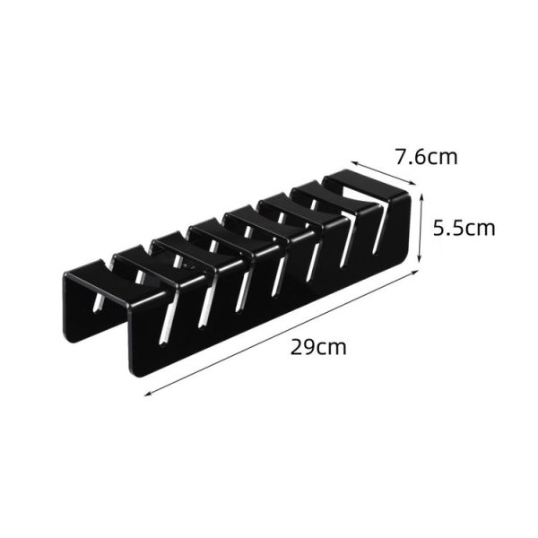 YX101 Acrylic Baseball Cap Stand Can Store 7 Baseball Caps (Black) - Image 3