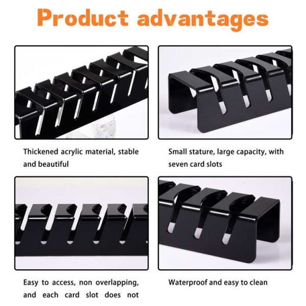 YX101 Acrylic Baseball Cap Stand Can Store 7 Baseball Caps (Black) - Image 4