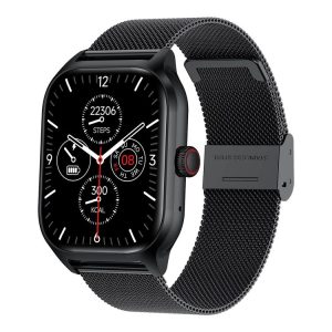 LEMFO LT10 2.01 inch TFT Screen Smart Watch Supports Bluetooth Call / Health Monitoring, Steel Strap (Black)
