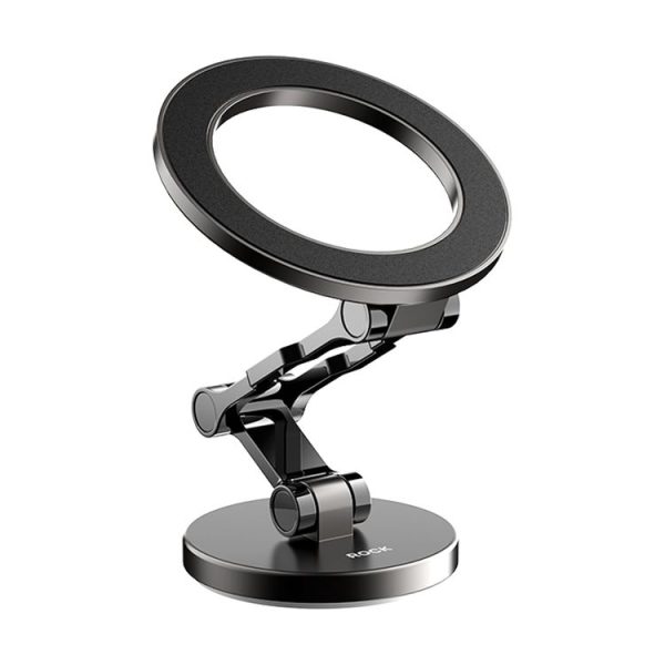 ROCK RAM0037 Car Magnetic Foldable Phone Holder (Black) - Image 2