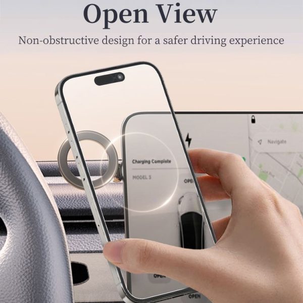 ROCK RAM0037 Car Magnetic Foldable Phone Holder (Black) - Image 5