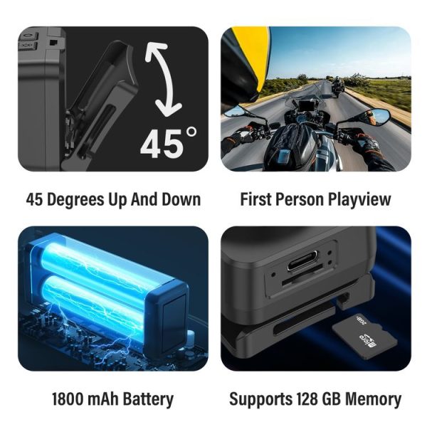 D8 1080P Head-mounted LED Motion Sensor Video Recording Lighting Camera - Image 7