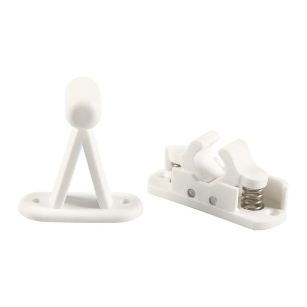 2pcs / Set RV Nylon Buffer Door Stopper with Spring (White) - Image 3