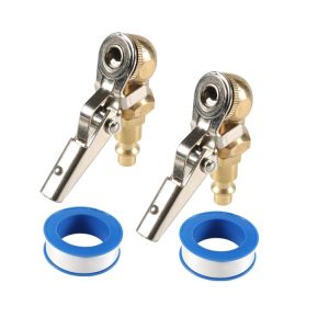 2pcs / Set Car 1 / 4NPT Brass American Style Pneumatic Chuck (Yellow)