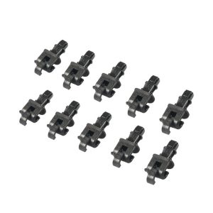 10pcs / Set Car Sun Visor Clip Hook for Honda Odyssey 2005-2010 83715-SHJ-A21ZA (Black)