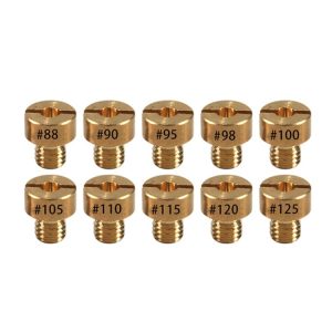 10pcs / Set Motorcycle Carburetor Nozzle for VM22-VM26 / 125CC-250CC (Yellow)