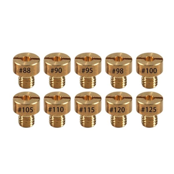 10pcs / Set Motorcycle Carburetor Nozzle for VM22-VM26 / 125CC-250CC (Yellow)